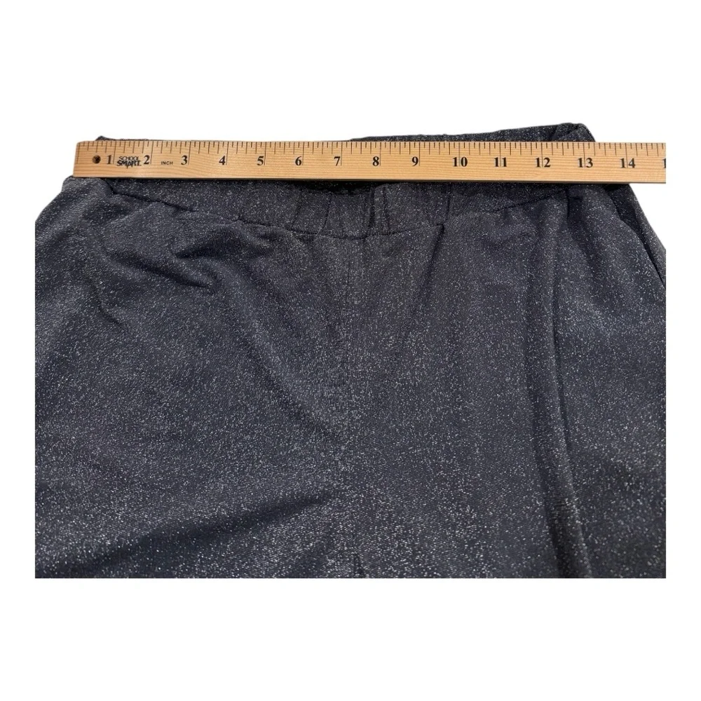 Lazoschmidl Glitter Lurex Metallic Silver Luke Lounge Pants Unisex Size $290 NEW